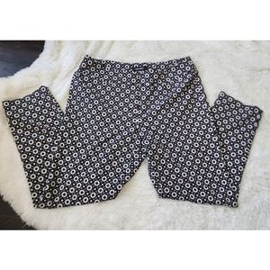 Nine West Geometric colorful bold stretchy crop dress pants size 12